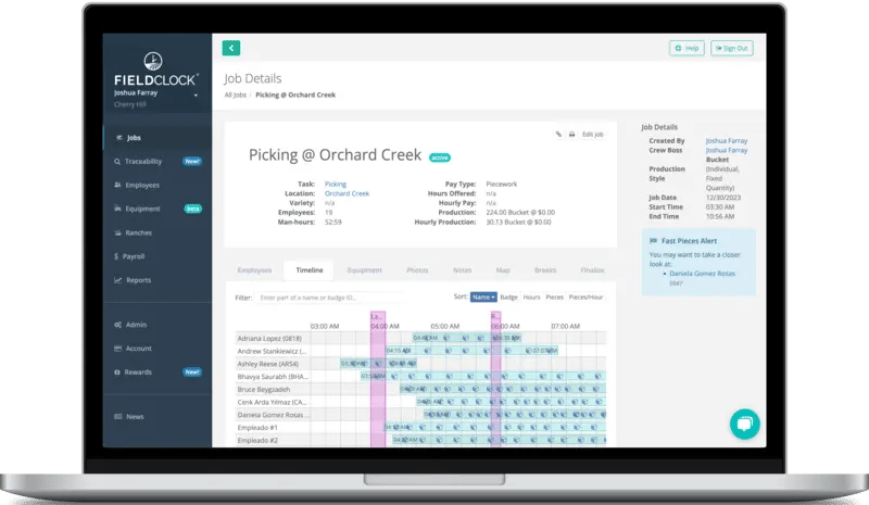 FieldClock Admin Site