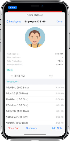 Iphone employee job details