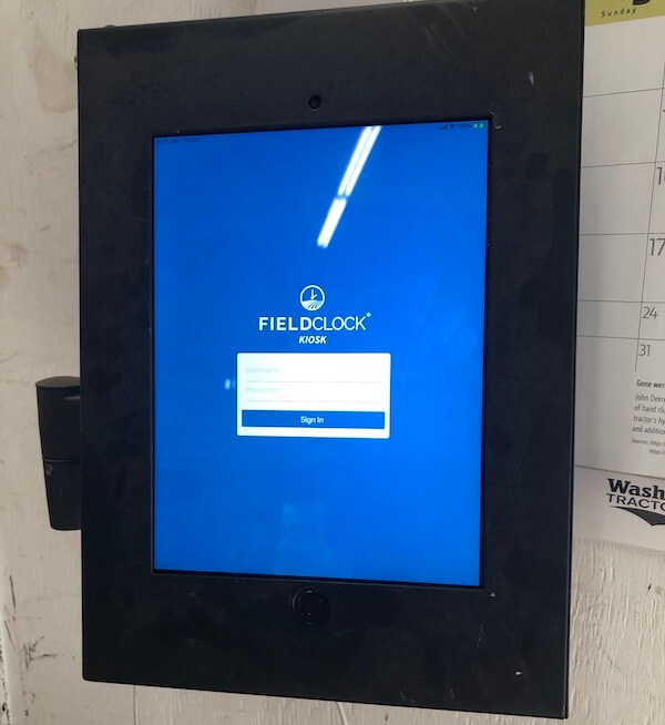 Kiosk login