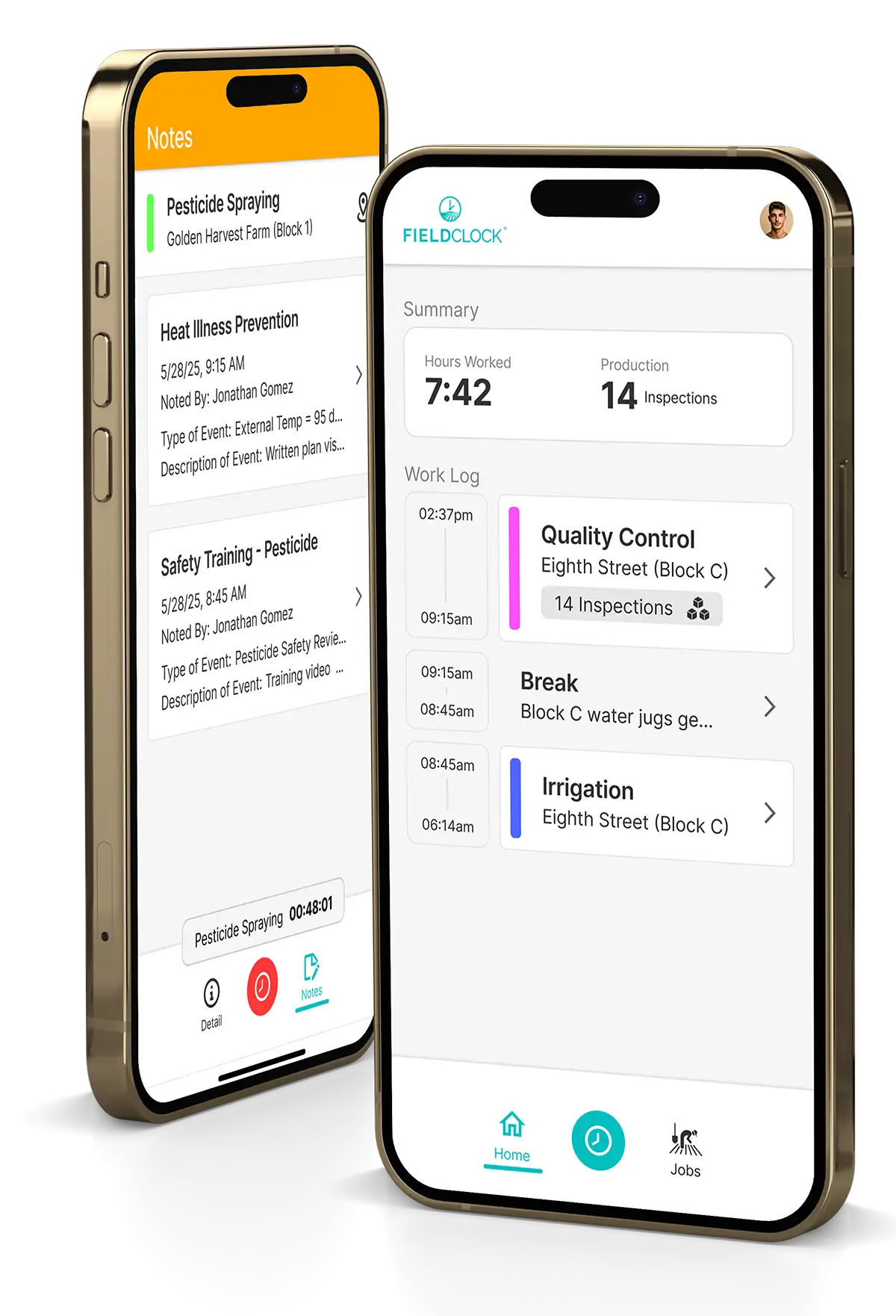 FieldClock Agent App - iPhone-14
